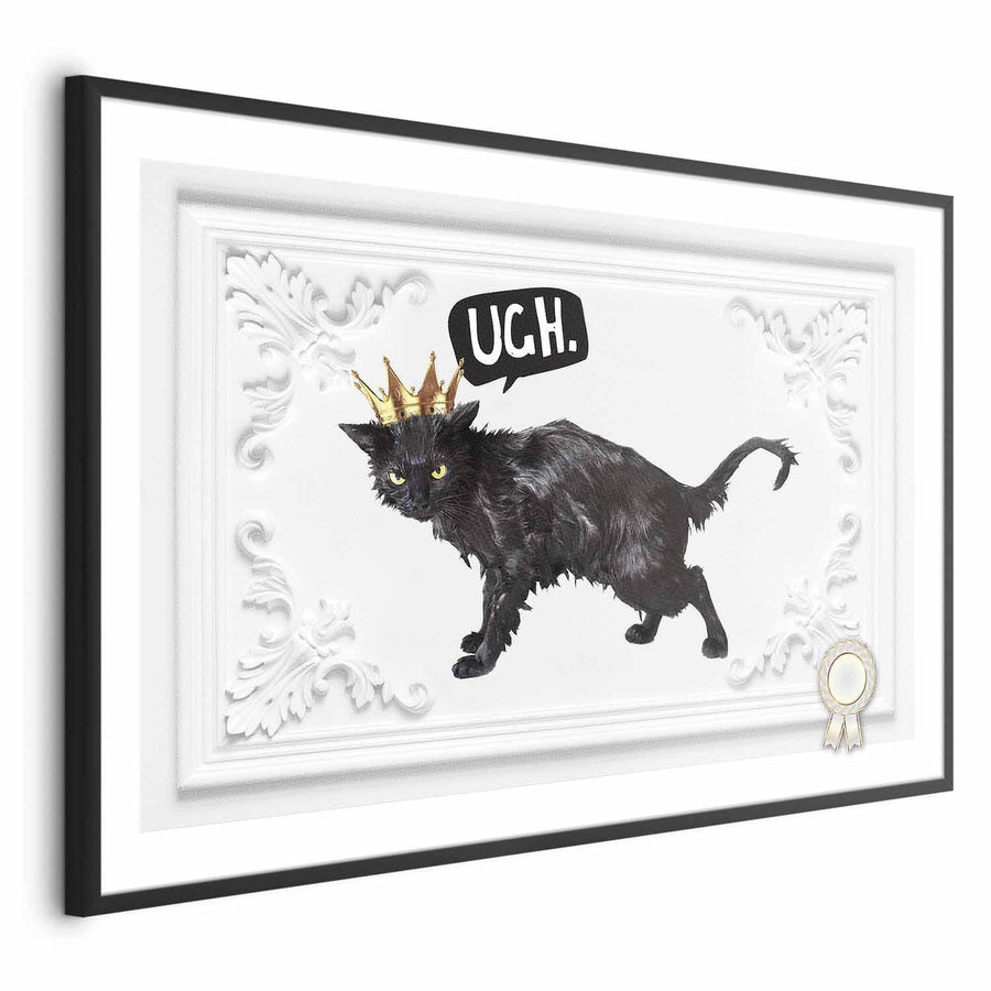 Poster - Cat with a Crown Artgeist