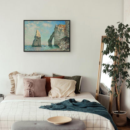 Leinwandbild - Claude Monet – Cliffs at Étretat