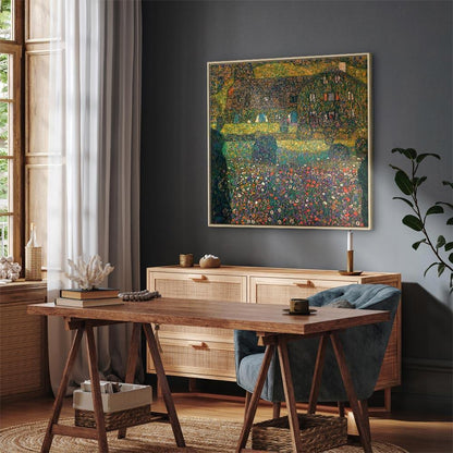Leinwandbild - Gustav Klimt – Country House on the Attersee Lake