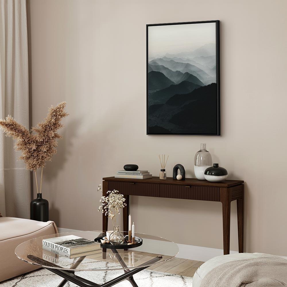 Leinwandbild - Parallel Ridges (1 Part) Vertical