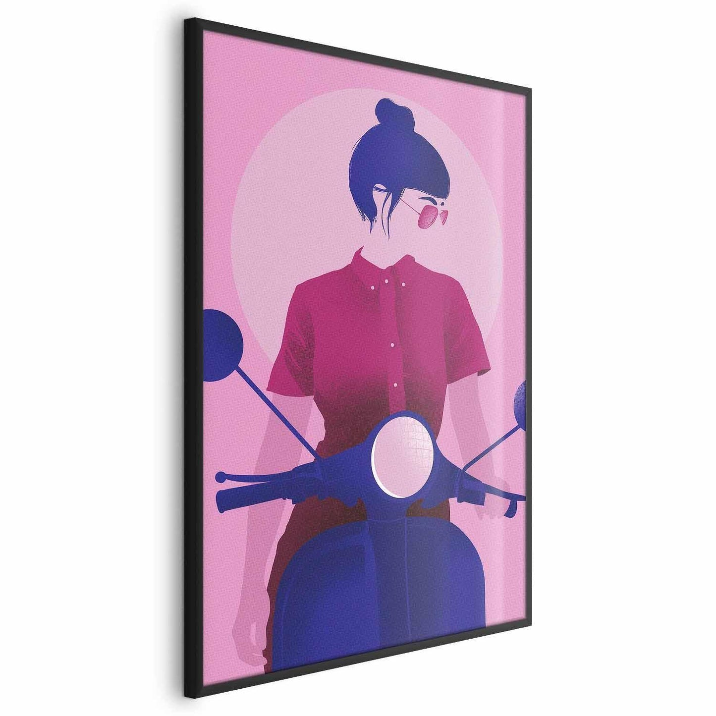 Poster - Woman on a Scooter Artgeist