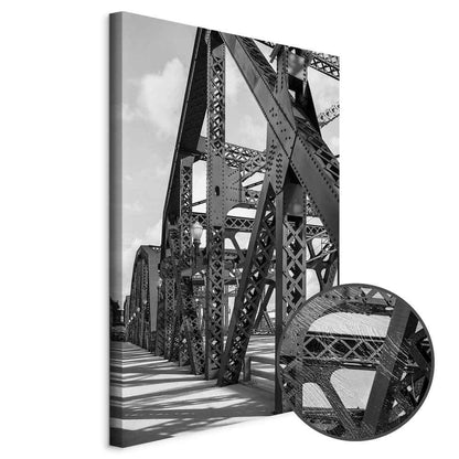 Leinwandbild - Bridge at Morning (1 Part) Vertical