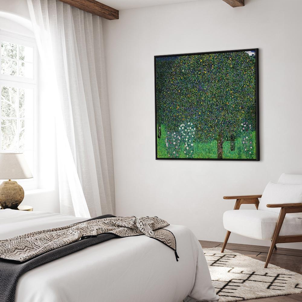 Leinwandbild - Gustav Klimt – Roses Among the Trees