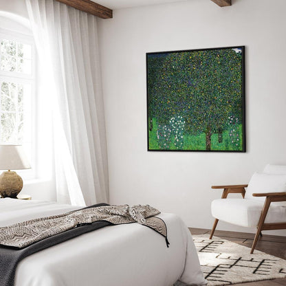 Leinwandbild - Gustav Klimt – Roses Among the Trees