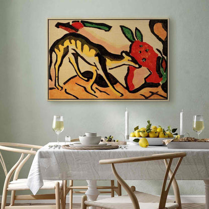 Leinwandbild - Fabeltier (Franz Marc) Artgeist