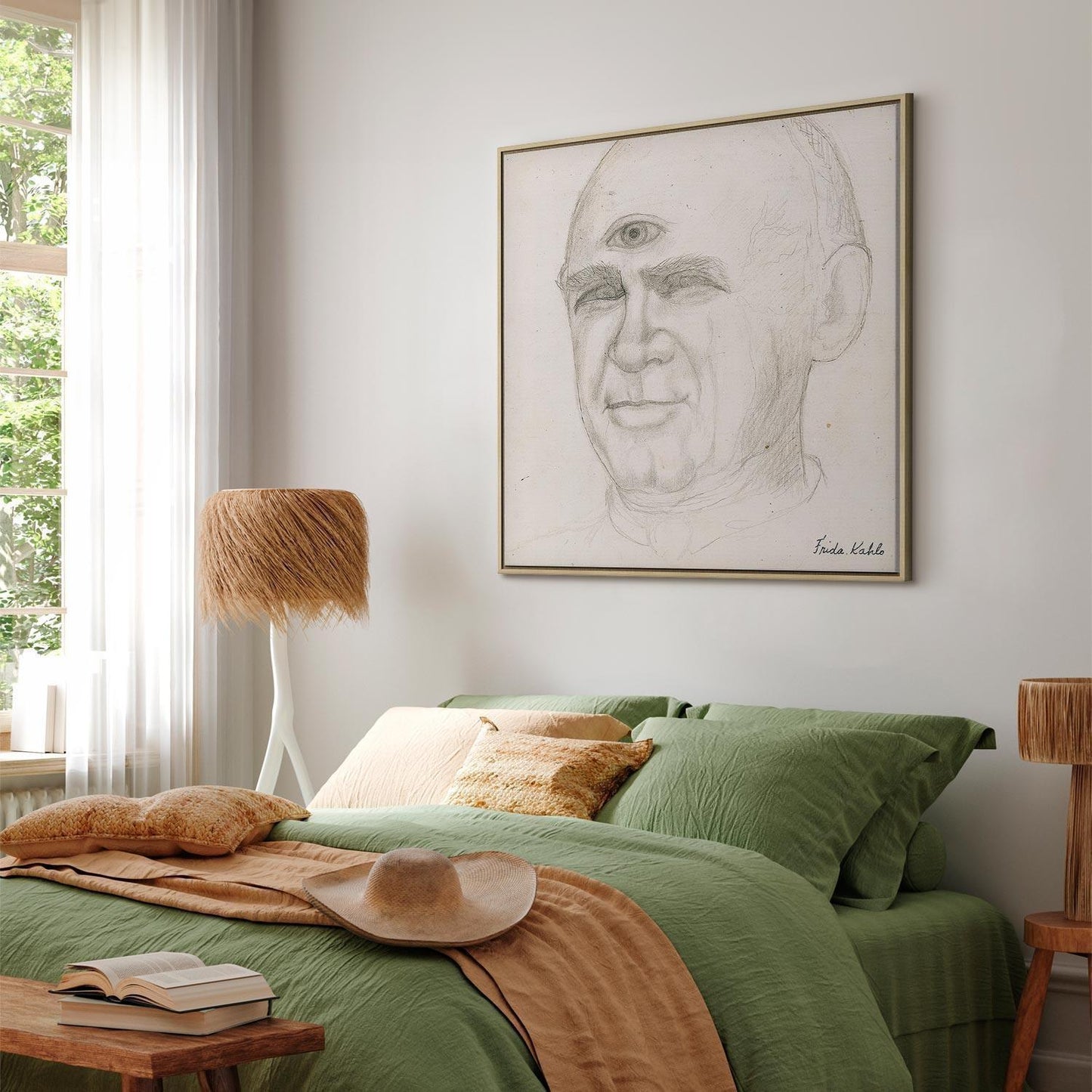 Leinwandbild - Frida Kahlo – Portrait of Nacho Aguirre