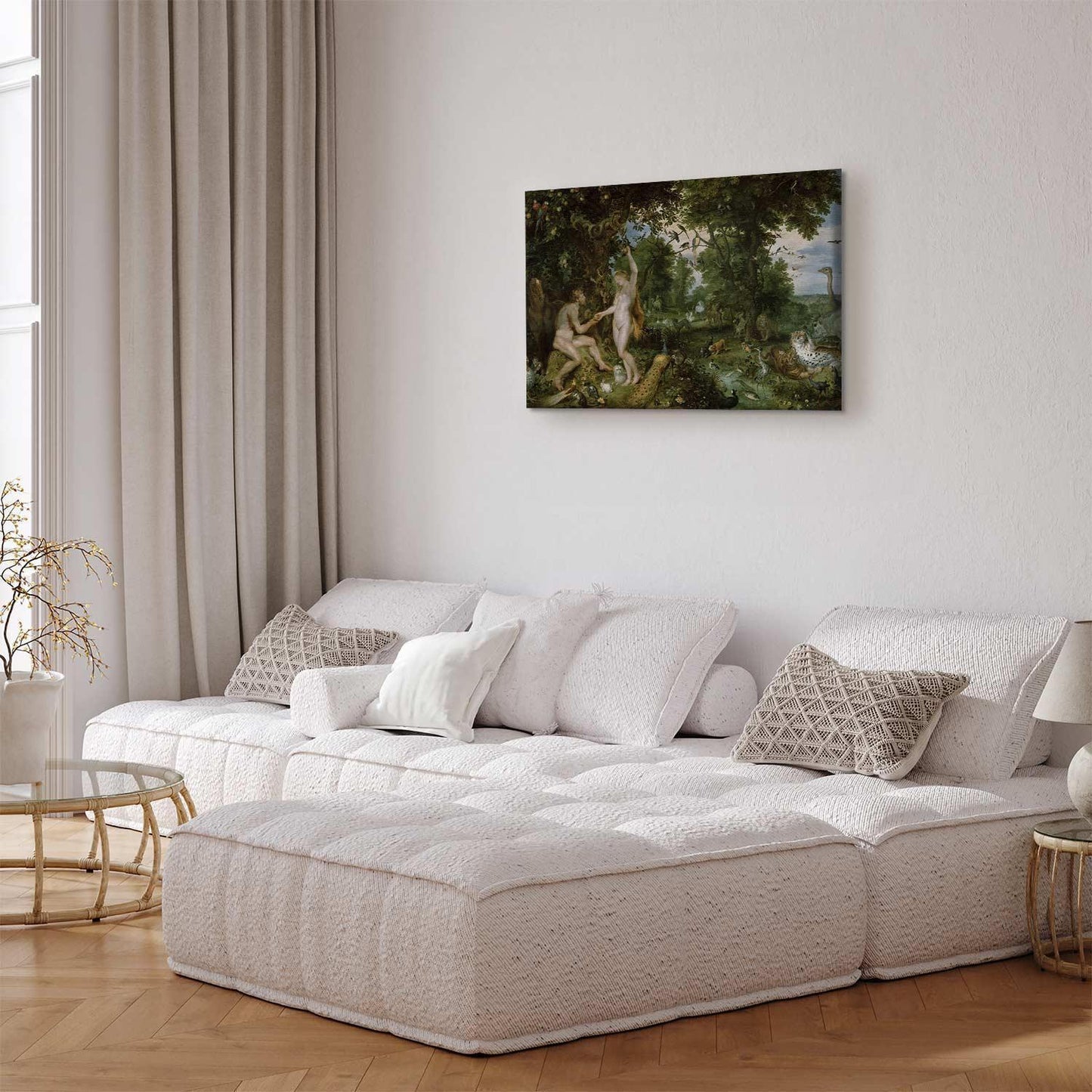 Leinwandbild - Peter Paul Rubens – The Garden of Eden with the Fall of Man