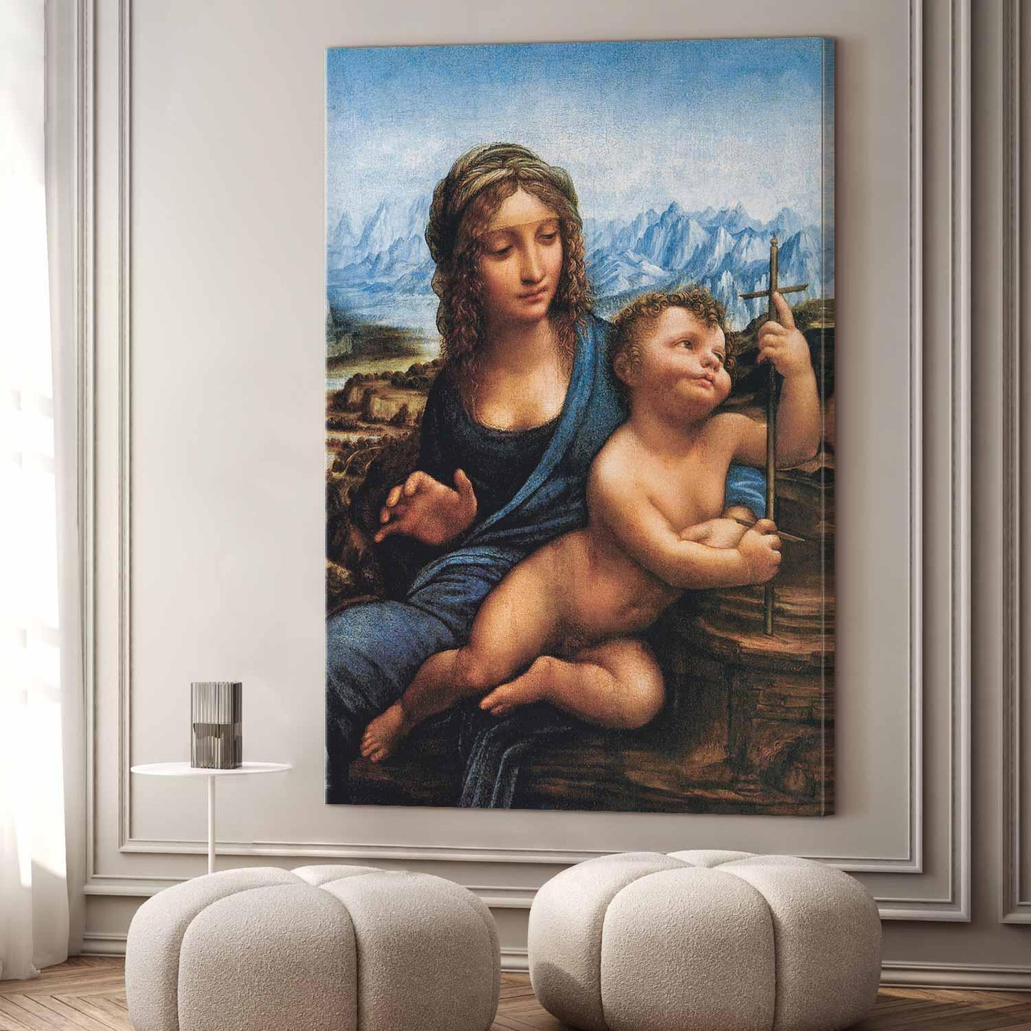 Wandbild XXL - Leonardo da Vinci – Madonna of the Yarnwinder