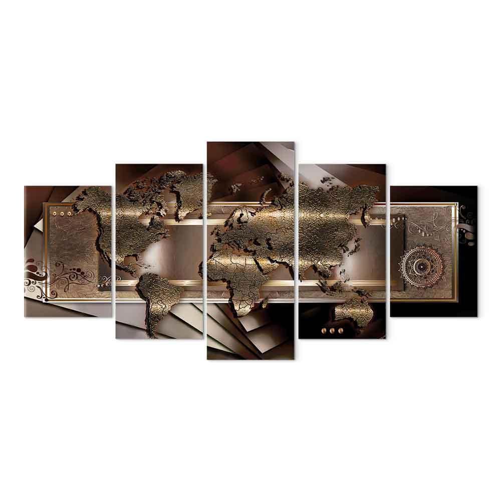 Leinwandbild - Chestnut map