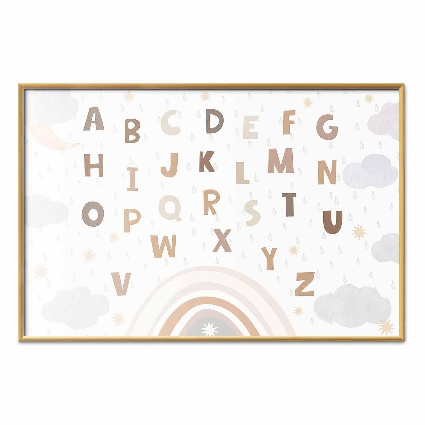 Poster - Letters in Muted Colors