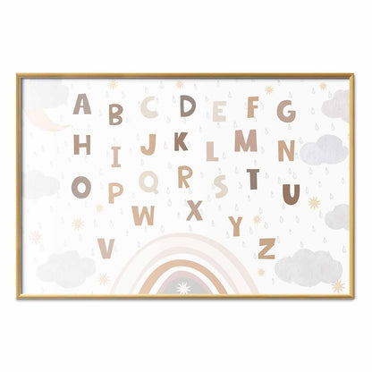 Poster - Letters in Muted Colors