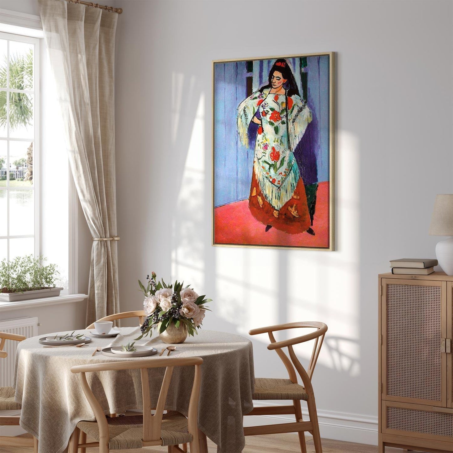 Leinwandbild - Henri Matisse – Madame Matisse with Manila Shawl