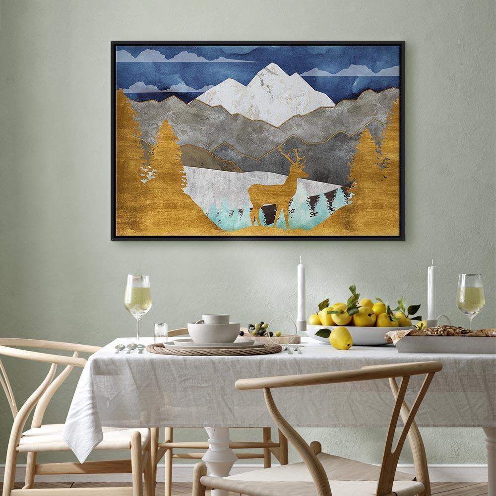 Leinwandbild - Golden Land (1 Part) Wide