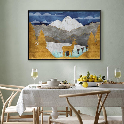 Leinwandbild - Golden Land (1 Part) Wide