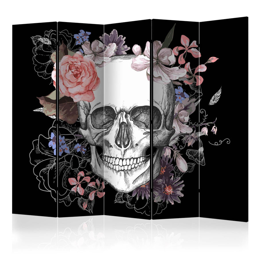 Paravent - Skull and Flowers II Artgeist