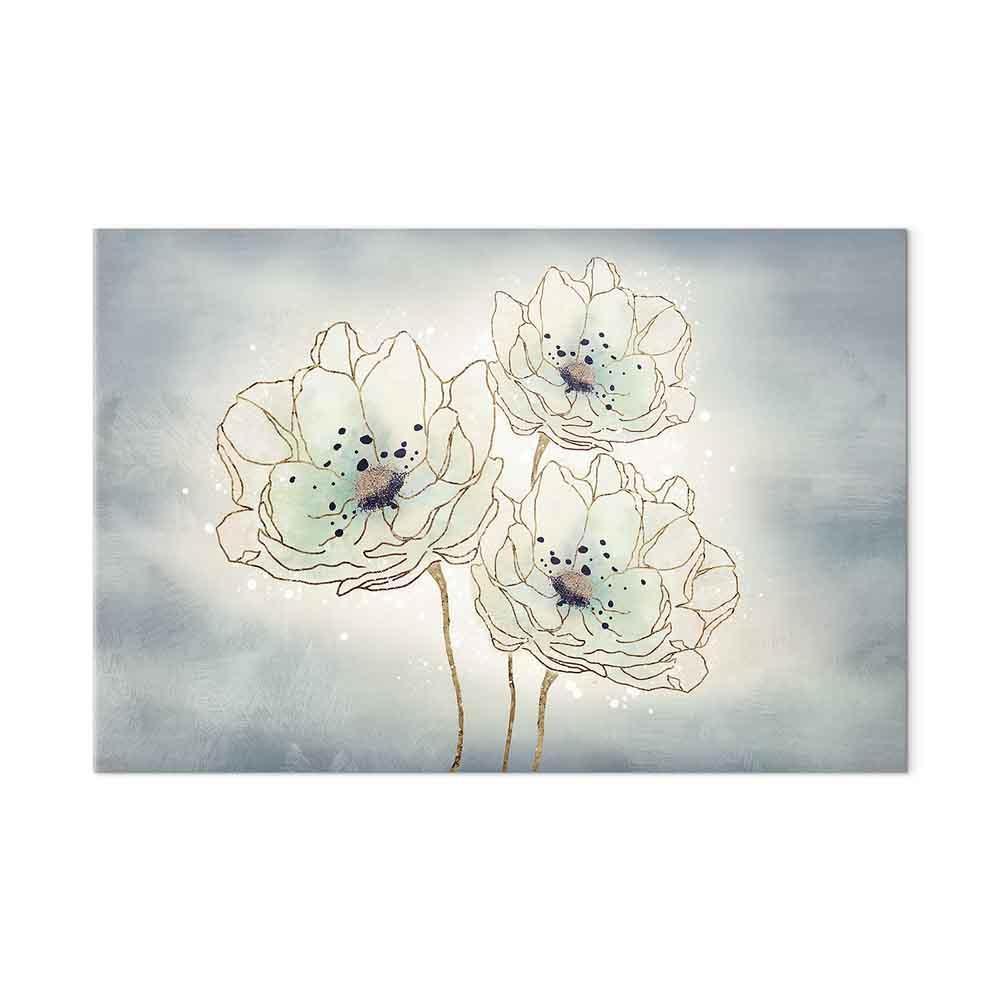 Leinwandbild - Ocean Flowers (1 Part) Wide