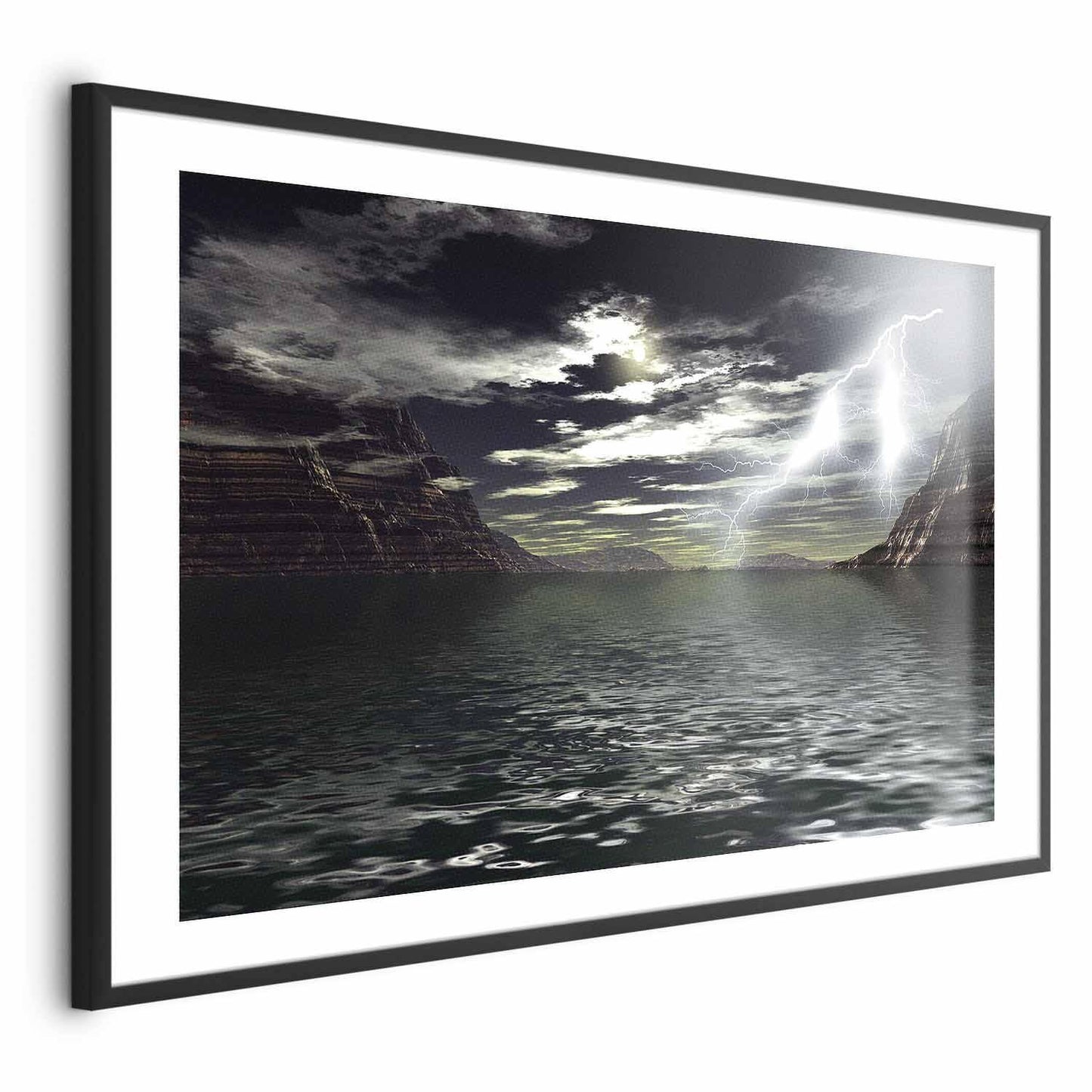 Poster - Sturm über dem See