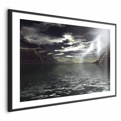 Poster - Sturm über dem See