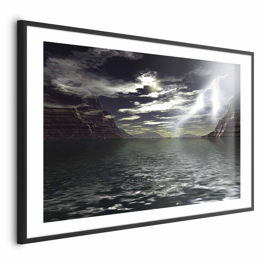 Poster - Sturm über dem See