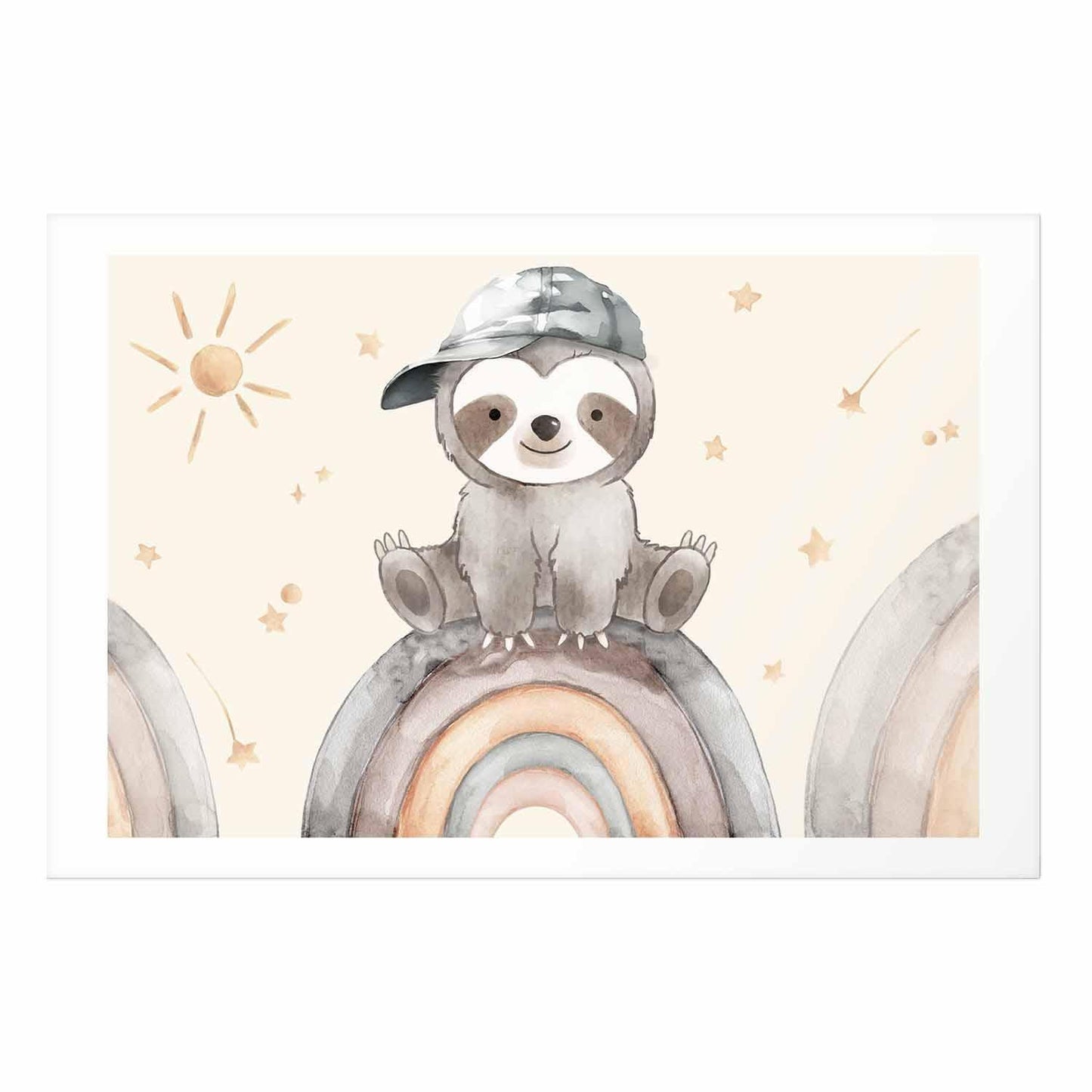 Poster - Little Animal Among Stars and Rainbows