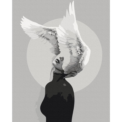 Malen nach Zahlen - Woman With Wings