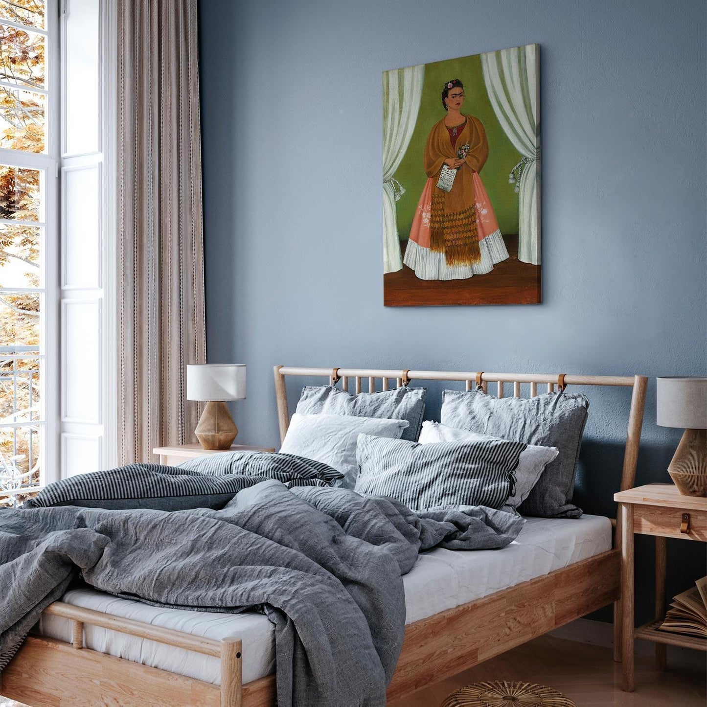 Leinwandbild - Frida Kahlo – Self-Portrait Dedicated to Leon Trotsky