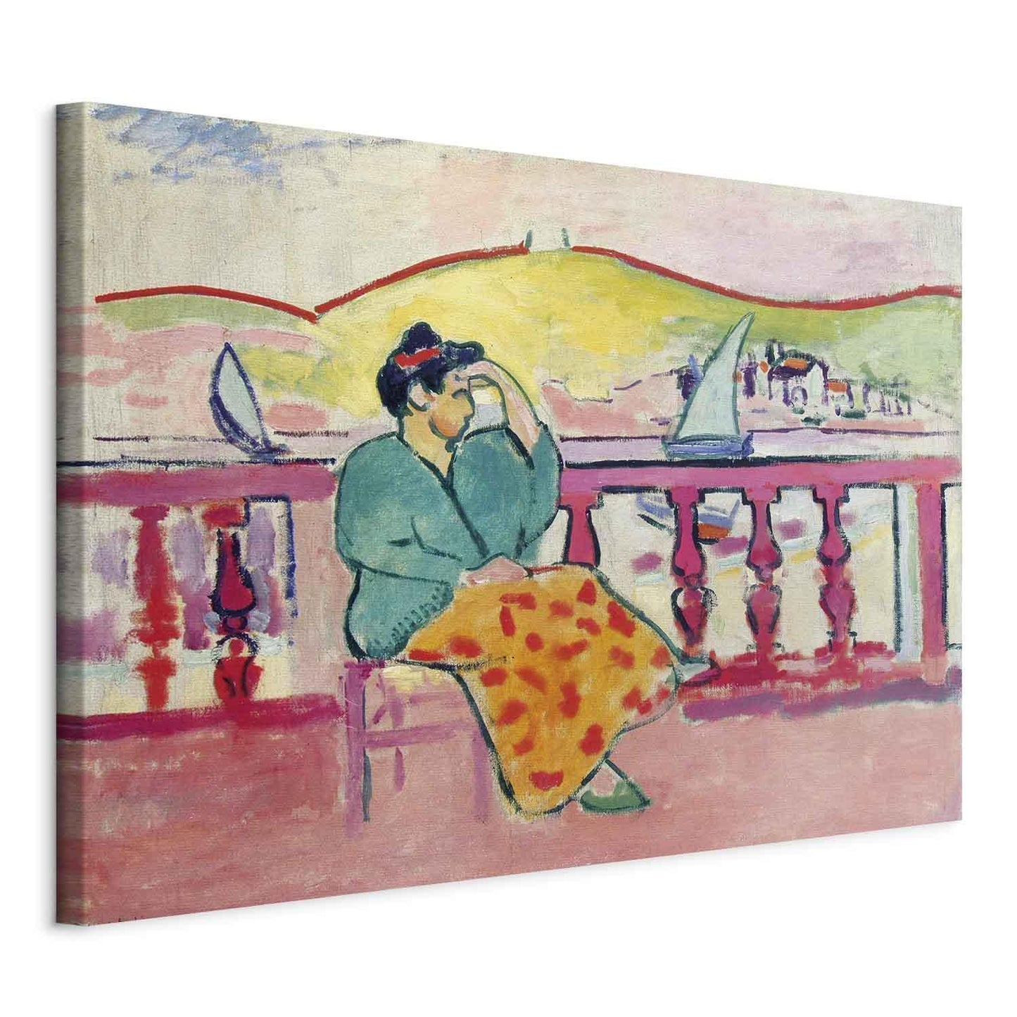 Leinwandbild - Henri Matisse – Woman on the Terrace