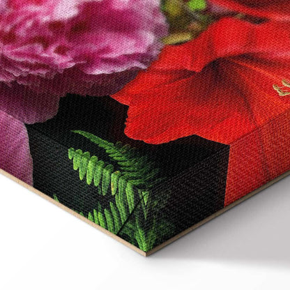 Leinwandbild - Floral Symphony (1 Part) Vertical