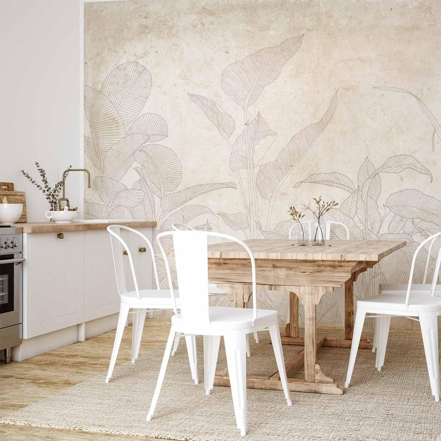 Fototapete - Subtle Exotic Plants