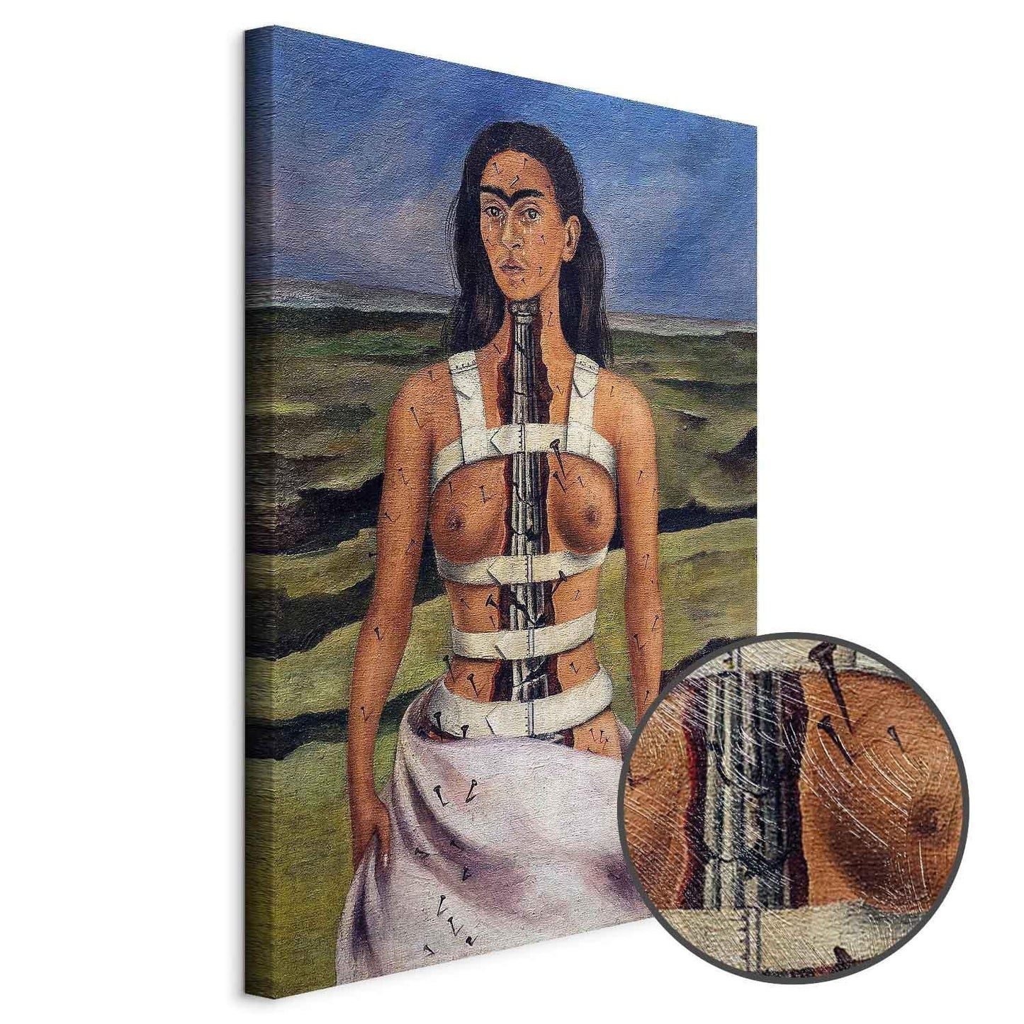 Leinwandbild - Frida Kahlo – The Broken Column