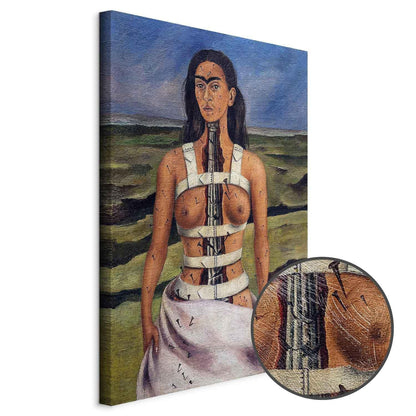 Leinwandbild - Frida Kahlo – The Broken Column