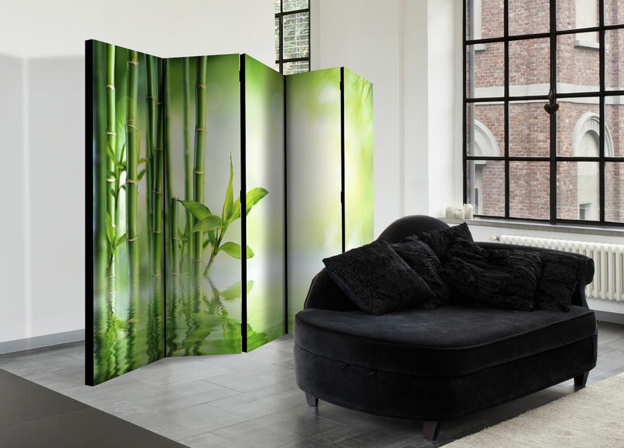 Paravent - Green Bamboo II Artgeist