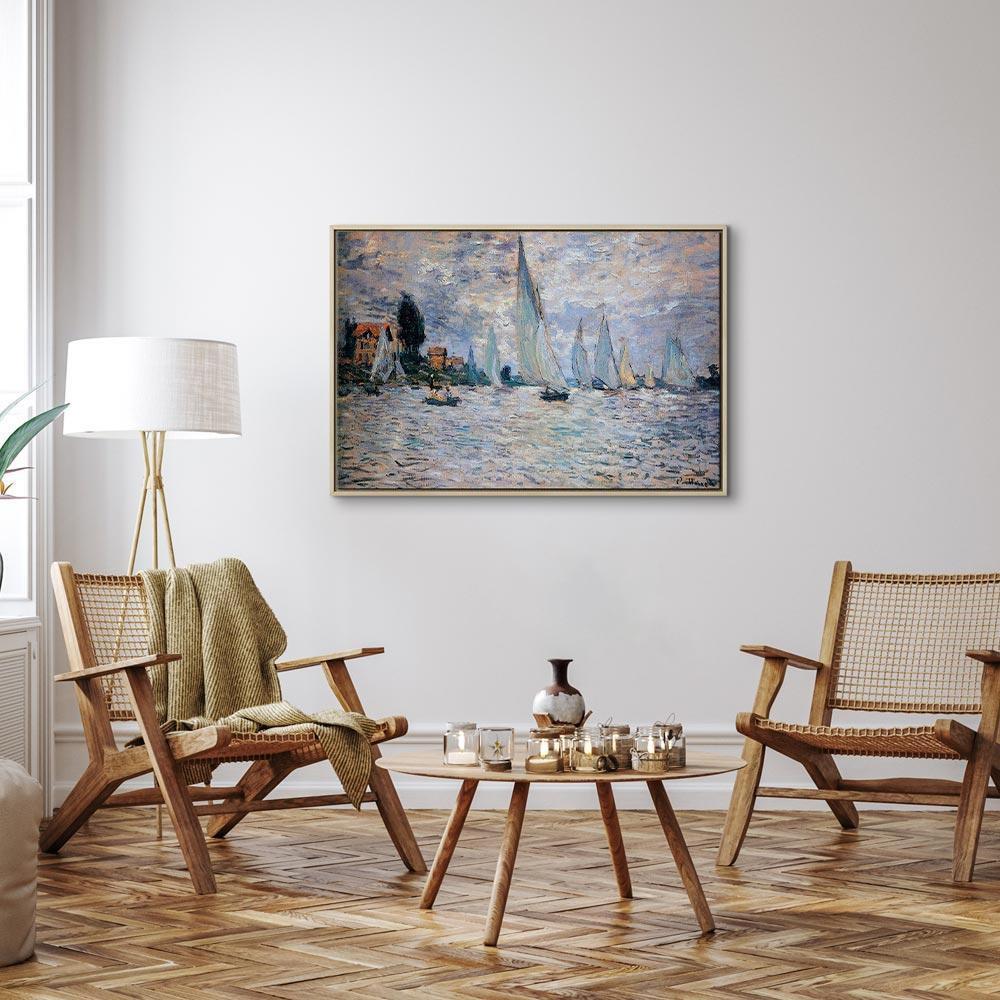Leinwandbild - Claude Monet - Sailboats, Regatta in Argenteuil