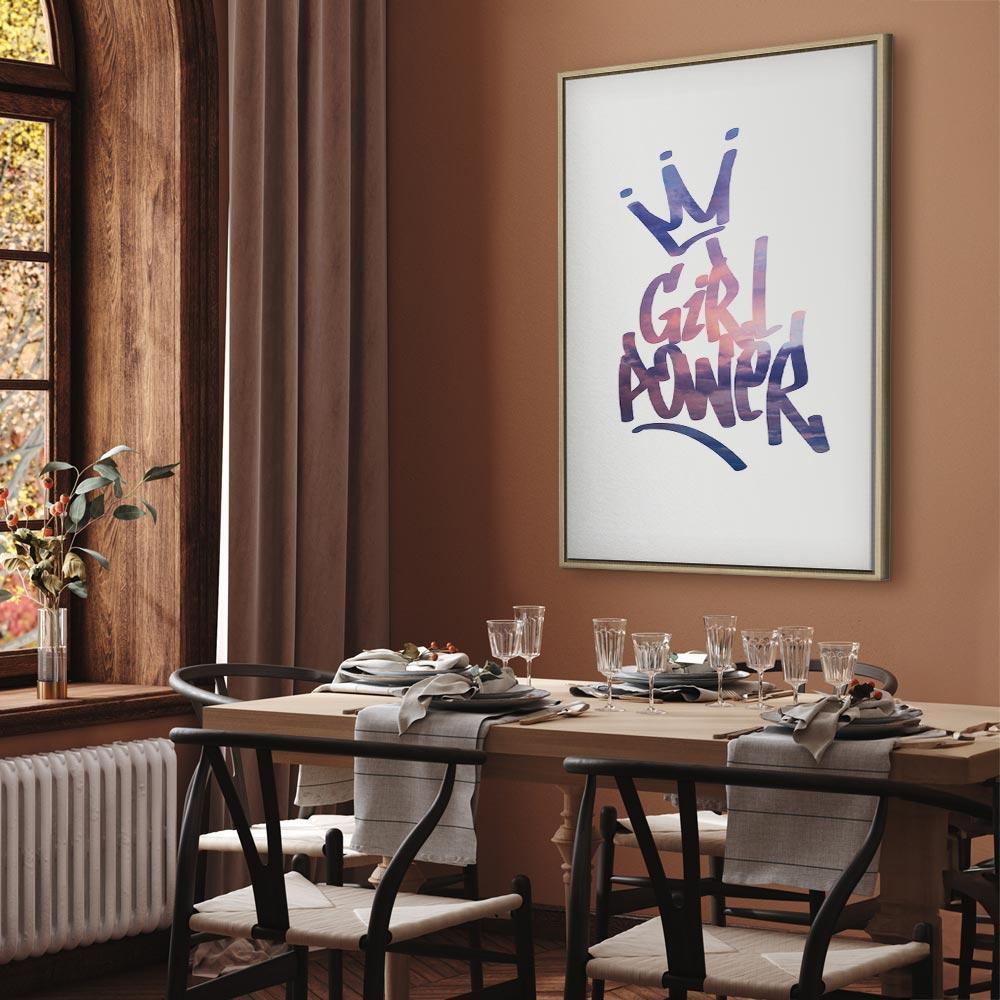 Leinwandbild - Girl Power (1 Part) Vertical
