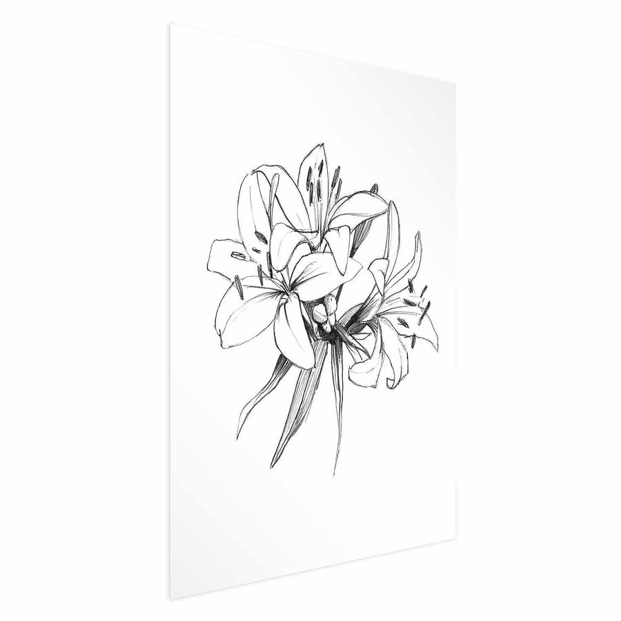 Poster - Drawn Flowers Artgeist