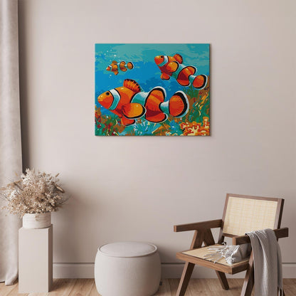 Malen nach Zahlen - Gold Fishes