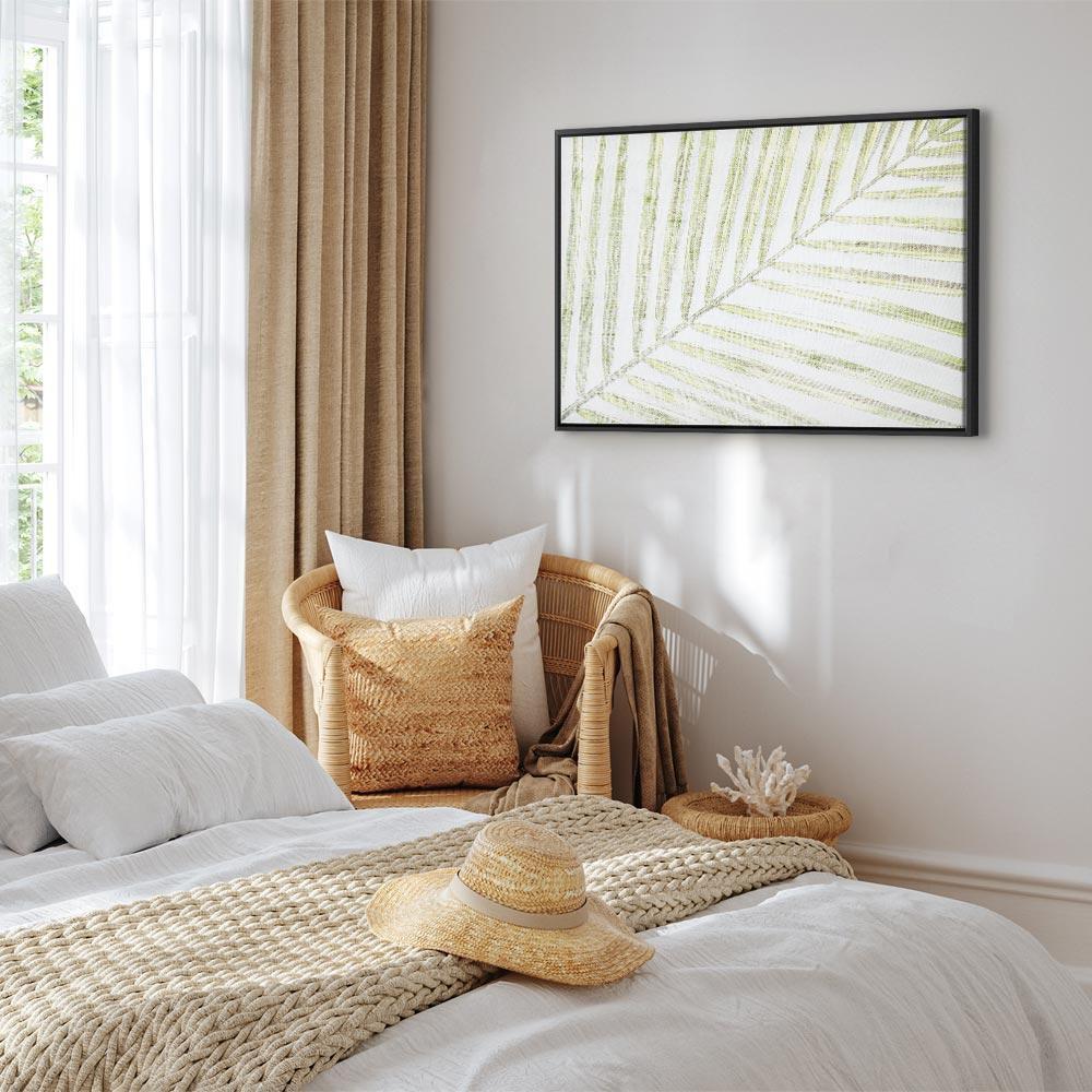 Leinwandbild - Palm Leaf (1 Part) Wide