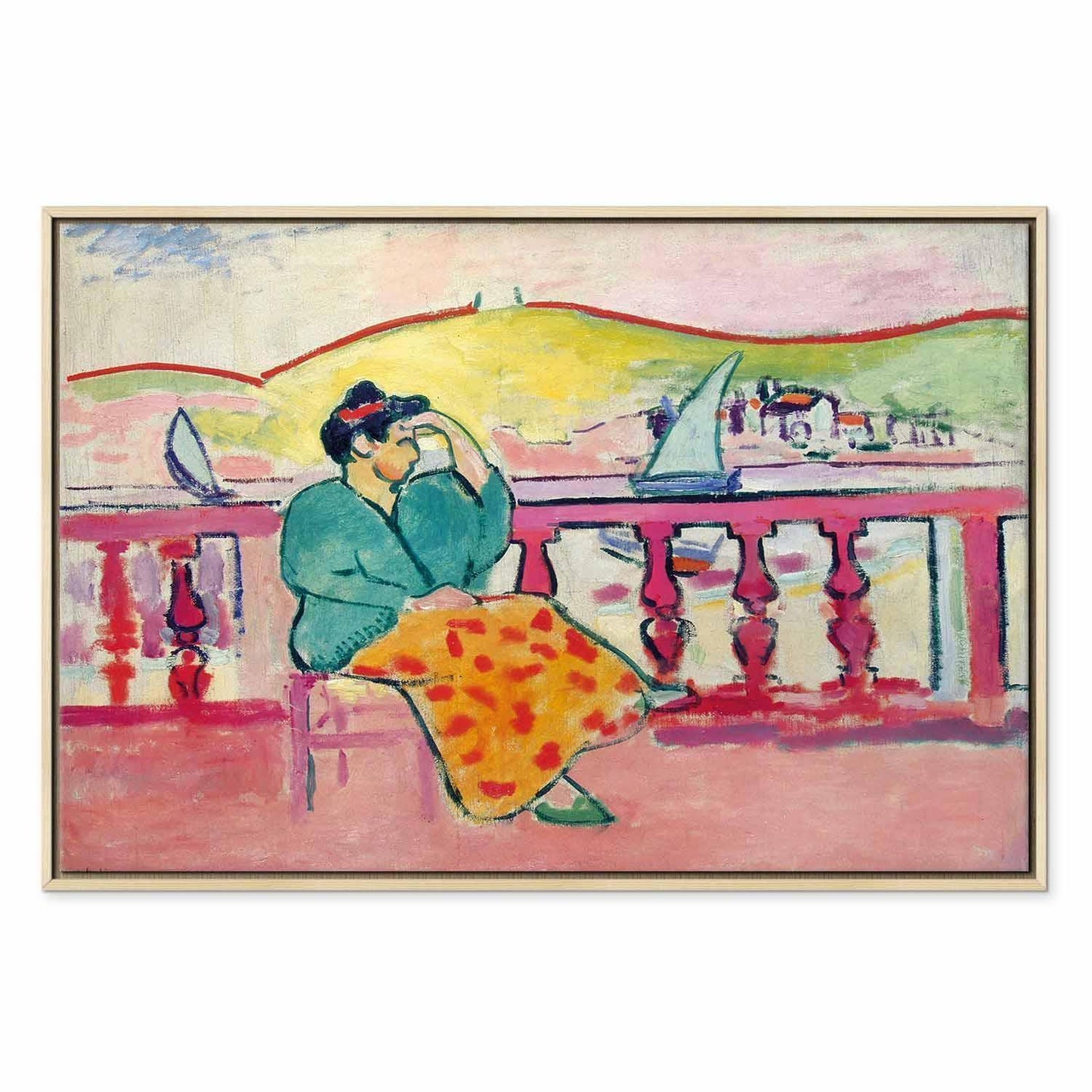 Leinwandbild - Henri Matisse – Woman on the Terrace