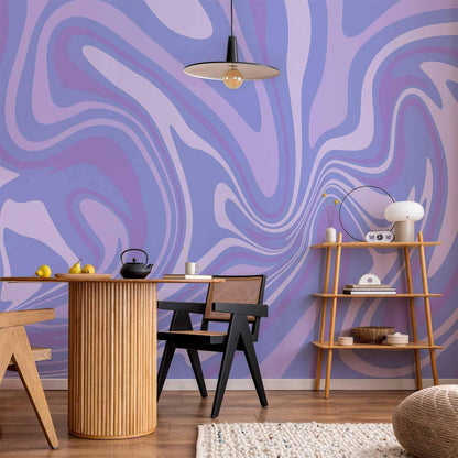 Fototapete Lila Komposition - Abstrakte Farbverläufe in Violett und Lavendel