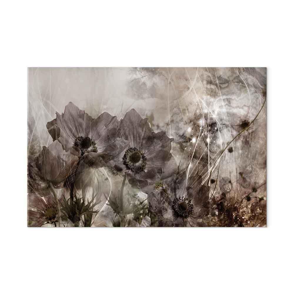 Leinwandbild - Anemones in Sepia (1 Part) Wide