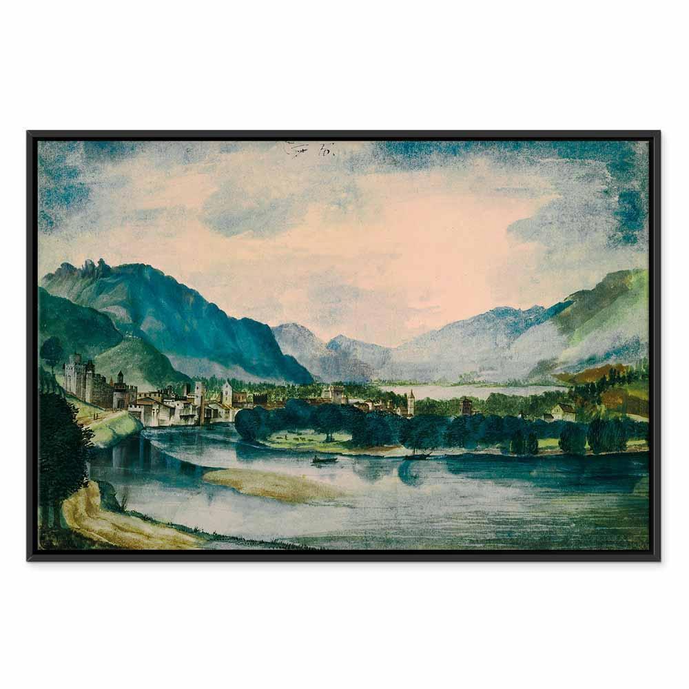 Leinwandbild - Albrecht Dürer – View of Trento from the North