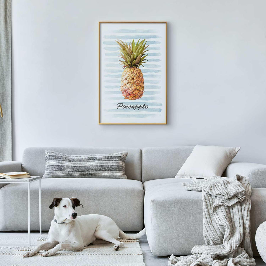 Poster - Pineapple and Stripes Artgeist