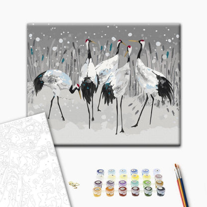 Malen nach Zahlen - Stork Family