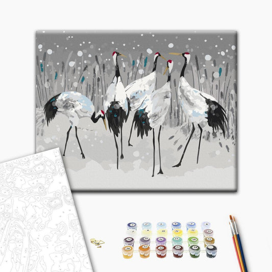 Malen nach Zahlen - Stork Family