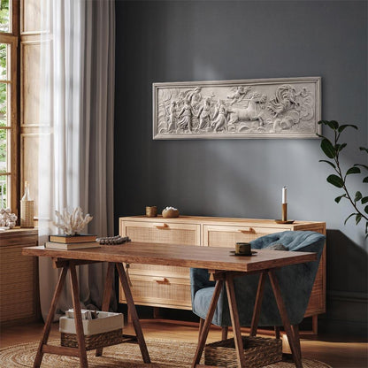 Leinwandbild - Relief: Apollo and Muses