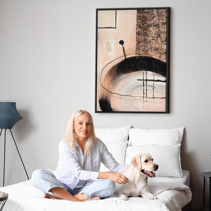 Leinwandbild - Art of Shapes (1-part) - Hand-Painted Abstract Artwork