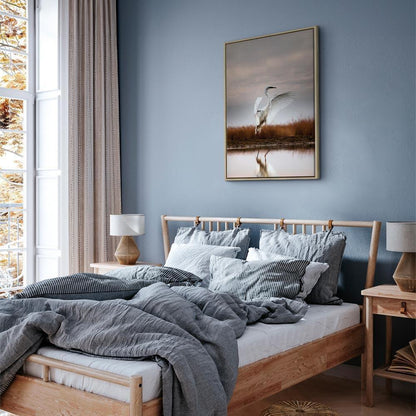 Leinwandbild - Autumn by the Lake (1 Part) Vertical