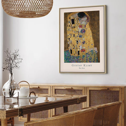 Leinwandbild - Gustav Klimt - The Kiss (1 Part) Vertical