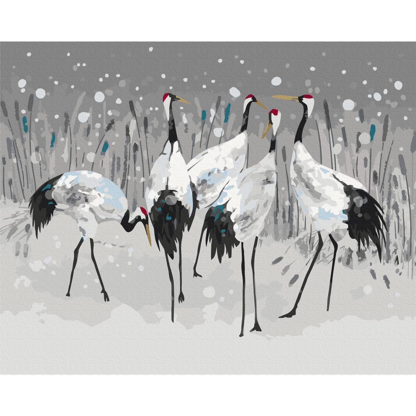 Malen nach Zahlen - Stork Family