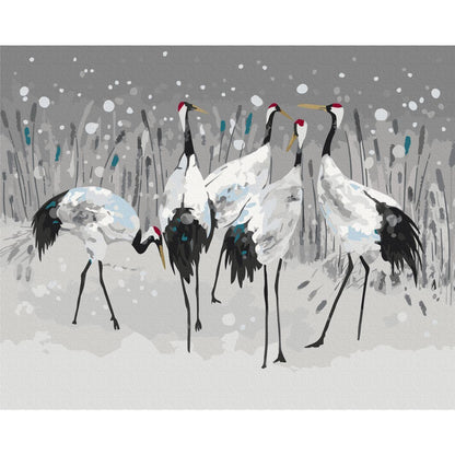 Malen nach Zahlen - Stork Family